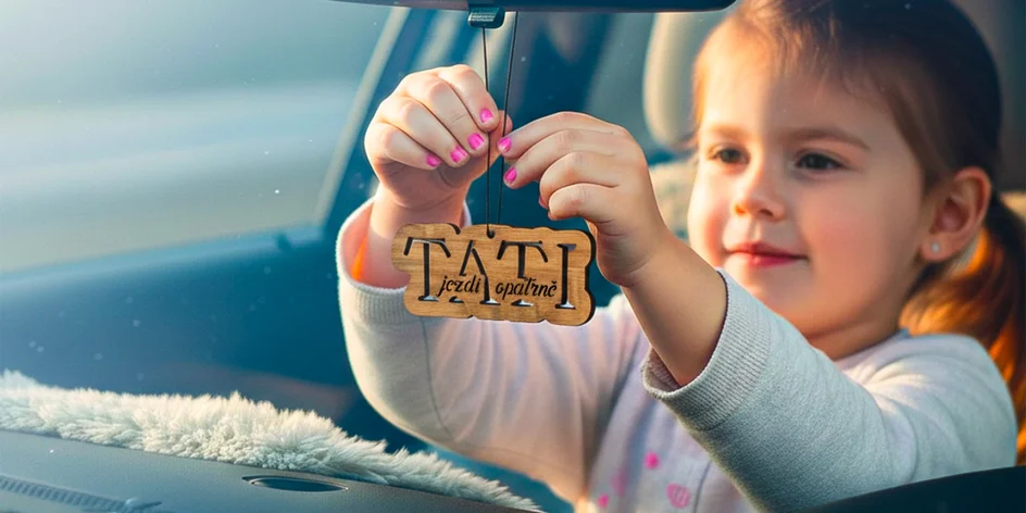 České vůně do auta: prase i jiné motivy ze dřeva