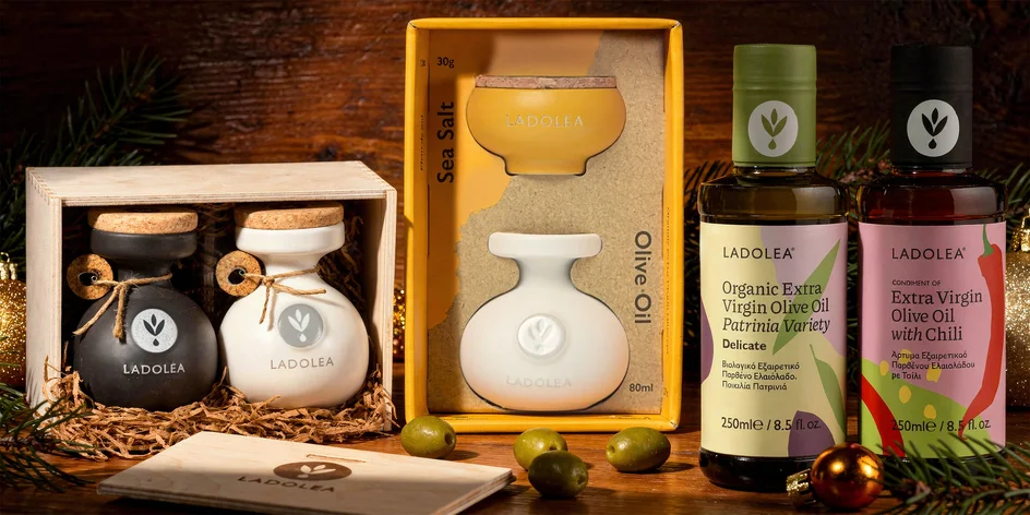 Extra panenské a ochucené oleje i octy z Řecka