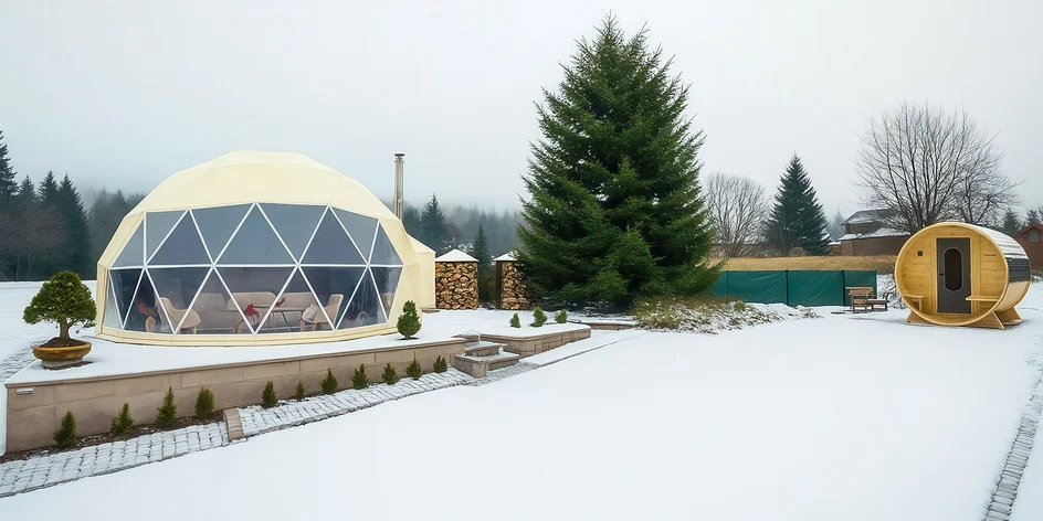 Glamping v Krušných horách: vybavený stan se saunou