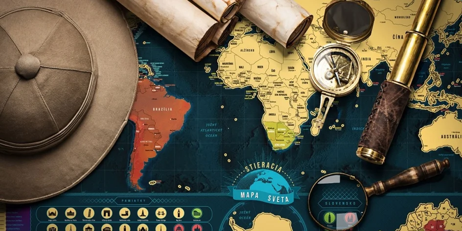 Stieracie mapy sveta, Európy či Slovenska: Váš spoločník na leto