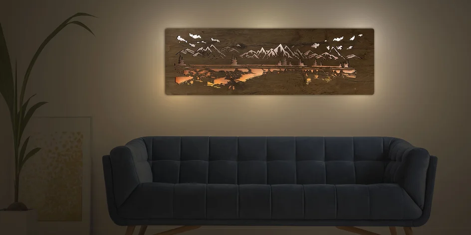 Rozžiarte svoj domov: Svetelné obrazy na stenu