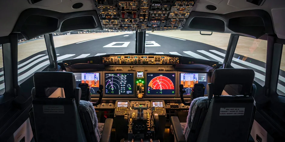 Letecký simulátor lietadla B738-M, ktorý je prvý a jediný na Slovensku!