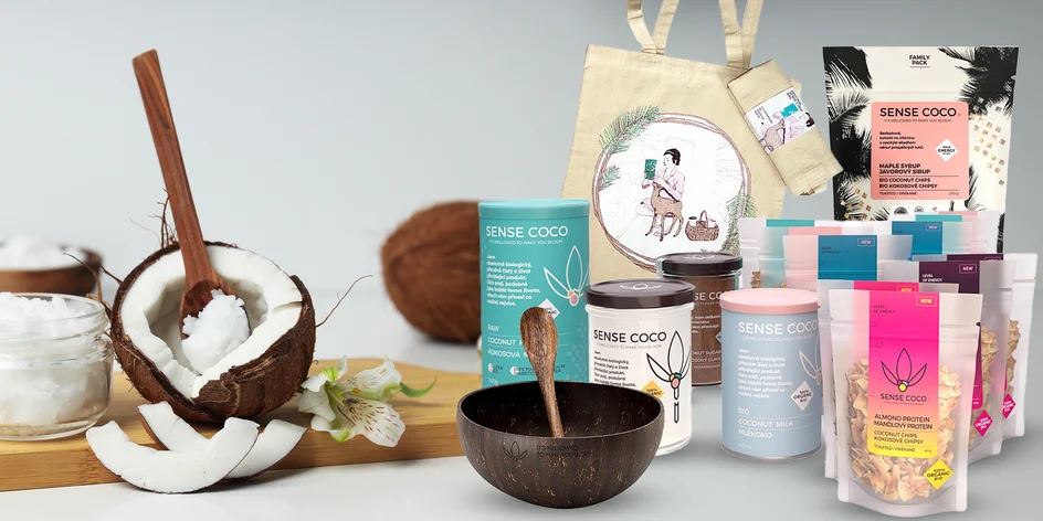 Balíky plné kokosových produktov od výmyslu sveta