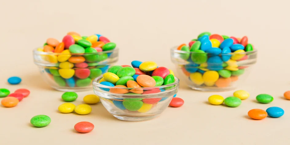 Čokoládové dražé a pestré mini cukríky: 250 - 1000 g balenia