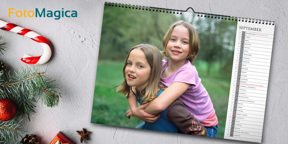 Fotokalendár s vašimi vlastnými fotkami: A3 alebo A4