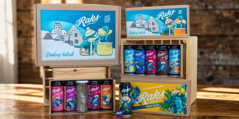 Dárková balení řemeslných limonád Raks