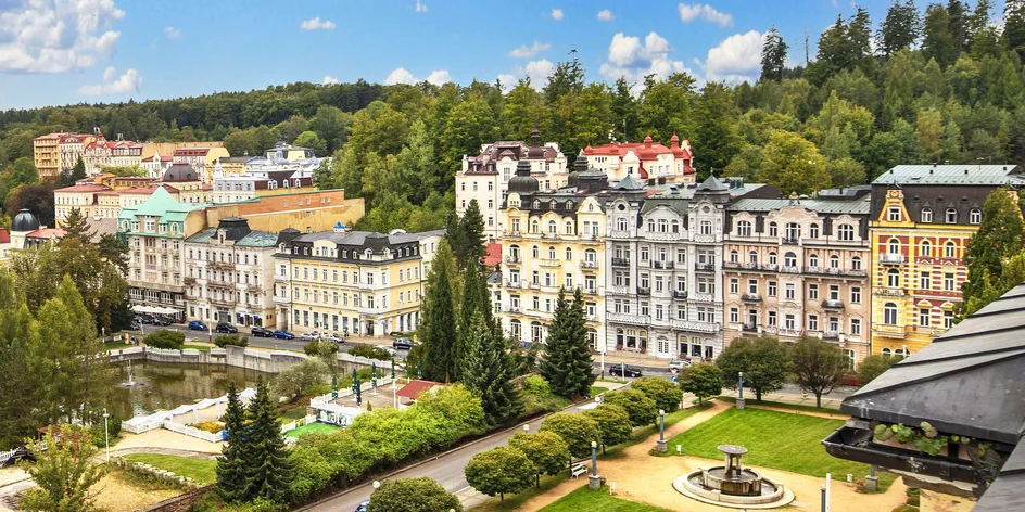 Mariánské Lázně: raňajky alebo polpenzia aj wellness balíček
