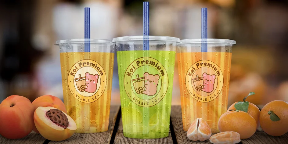 Bubble tea s toppingem a Bánh mì bageta