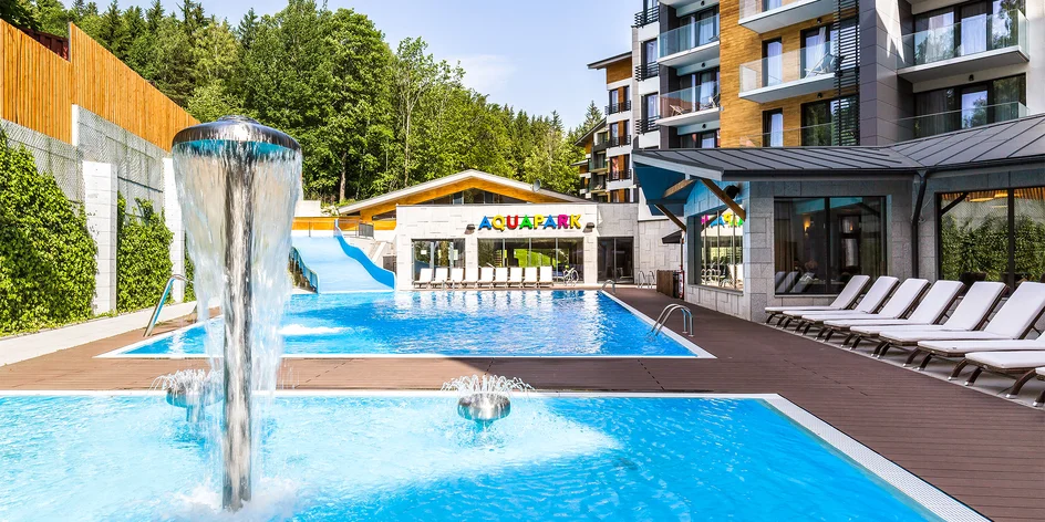 Rezort v poľských Krkonošiach: aquapark aj wellness