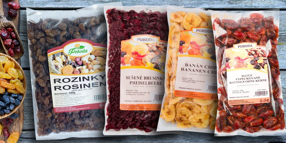 Chutné a zdravé balíčky sušeného ovoce: 400–1000 g