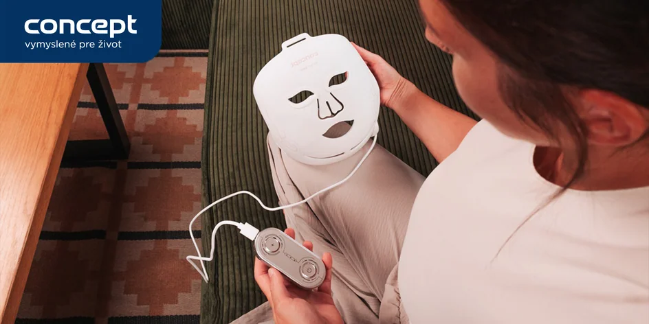 Domáce fototerapeutické ošetrenie: ergonomická silikónová LED maska 3 režimami