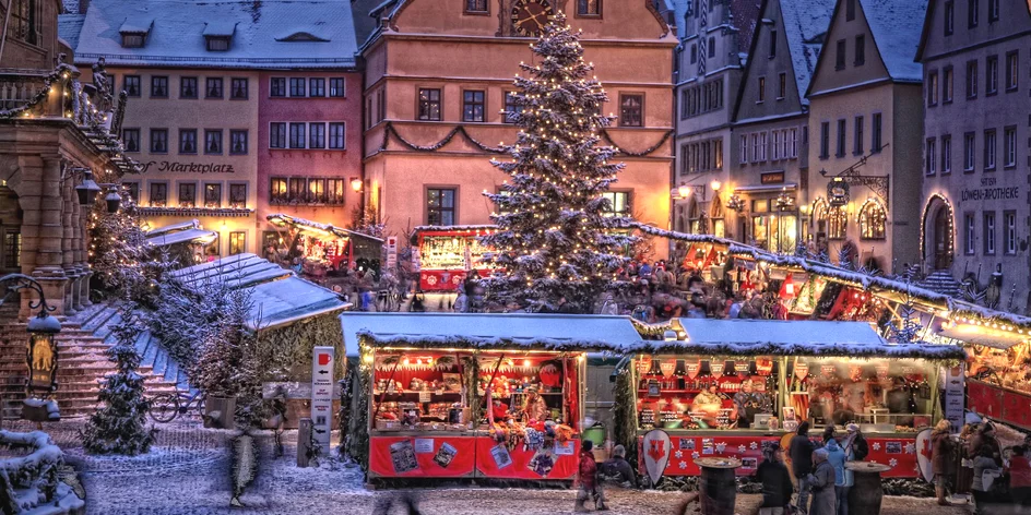 Objevte bavorské město Vánoc Rothenburg