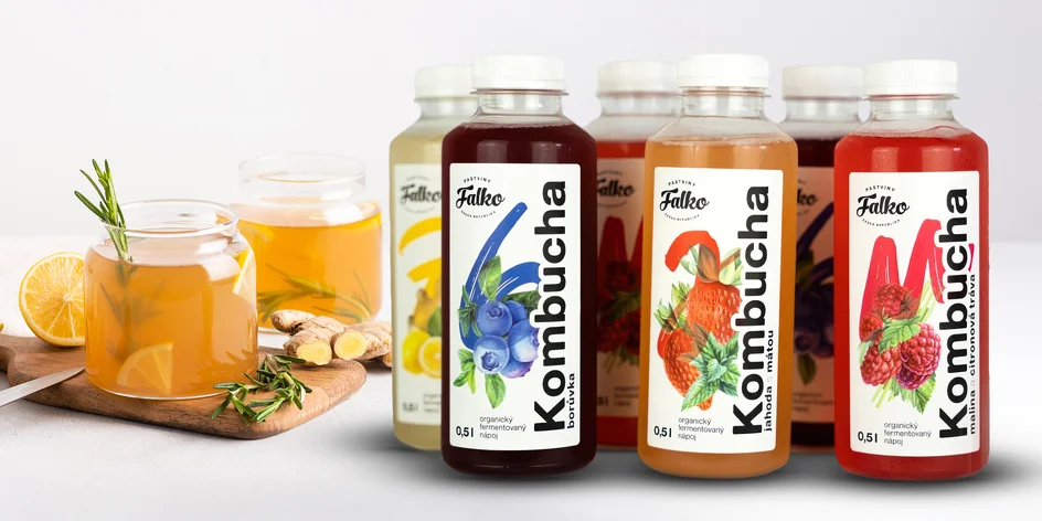 Kombucha na imunitu aj trávenie: 6 alebo 12 500ml fľašiek