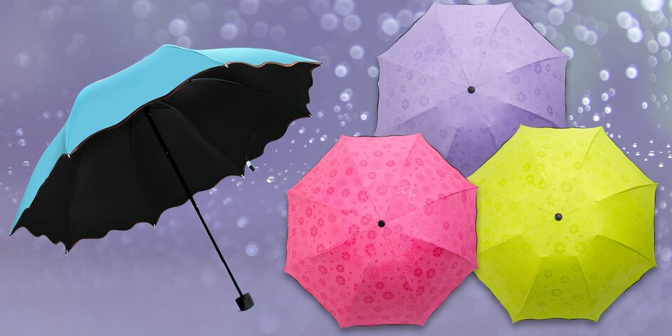 Magický deštník, který v dešti vykouzlí květinky