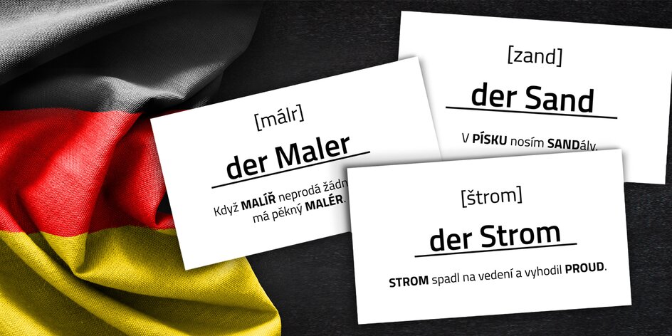 Jazykové kartičky Mnemory: naučte se německy