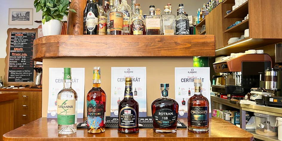 Řízená degustace 5 špičkových rumů pro 1 i 2 osoby