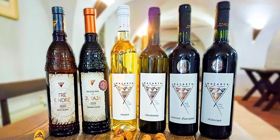 Kvalitné skalické vína: kartóny po 6 ks aj mix