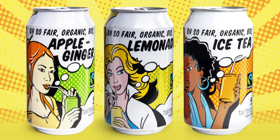 Bio fair trade limonády ve 3 osvěžujících příchutích