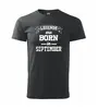 Legends are born in September | Velikost: XS | Černá