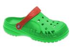 Dětské clogsy FLAMEshoes D-3006 | Velikost: 30 | Zelená/červená