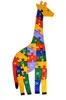 Dřevěné vzdělávací puzzle (Žirafa)