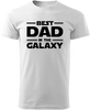 Best dad in the galaxy | Velikost: XS | Bílá