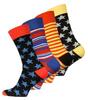 Pánské ponožky Vincent Creation – Star stripes, 4 páry | Velikost: 43-46