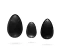 3 obsidiánová vajíčka Chakra Healing