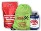 100% Whey Protein, 2000 g + dárek: Mega Tribulus 1000, 200 tablet a Amix bag (zelený) | Velikost: Vanilka