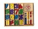 Multifunkční vzdělávací dřevěná krabička – čísla