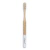 Měkký zubní kartáček z bambusu – pro dospělého | Bílá