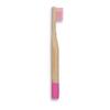 Měkký zubní kartáček z bambusu – pro dítě | Růžová