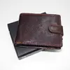 Premium Leather RFID na šířku se zapínáním | Hnědá