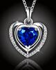 Luxusní náhrdelník Crystal Blue Heart