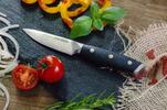 Damaškový nůž Katfinger na zeleninu 3,5" - černý