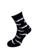 Bláznivé dámské ponožky | Velikost: 37-40 | Modrá / vousy
