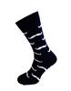 Bláznivé pánské ponožky | Velikost: 40-43 | Modrá / vousy