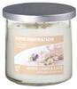 Yankee Candle White Linen & Lace 340 g + svíčka Vyšisovaná meruňková růže, 49 g