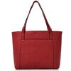 Prostorná dámská kabelka s kapsou | Červená