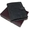 Pánská kožená peněženka GURU LEATHER - výška se zapínáním | Černá