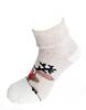 Vánoční dámské froté ponožky | Velikost: 36-40 | Krémová / veselý sob