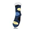 Dámské teplé ponožky, kolečka | Velikost: 35-38 | Tmavě modrá