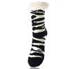 Dámské teplé ponožky, zebra | Velikost: 35-38 | Černá