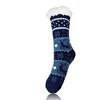 Dámské teplé ponožky, sob 2, tmavě modrá s bílým srdíčkem | Velikost: 35-38