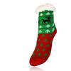 Dětské teplé ponožky, vánoční motiv 2, červená | Velikost: 26-28