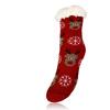 Dětské teplé ponožky, vánoční motiv 6, červená | Velikost: 26-28