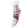 Dětské teplé ponožky, vánoční motiv II., šedo-růžová | Velikost: 26-28