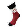 Vánoční pánské ponožky | Velikost: 40-43 | Červeno-černá / Mikuláš