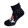 Vánoční dámské froté ponožky | Velikost: 36-40 | Modrá / sněhulák