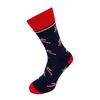 Vánoční pánské ponožky | Velikost: 40-43 | Modrá / lízátka